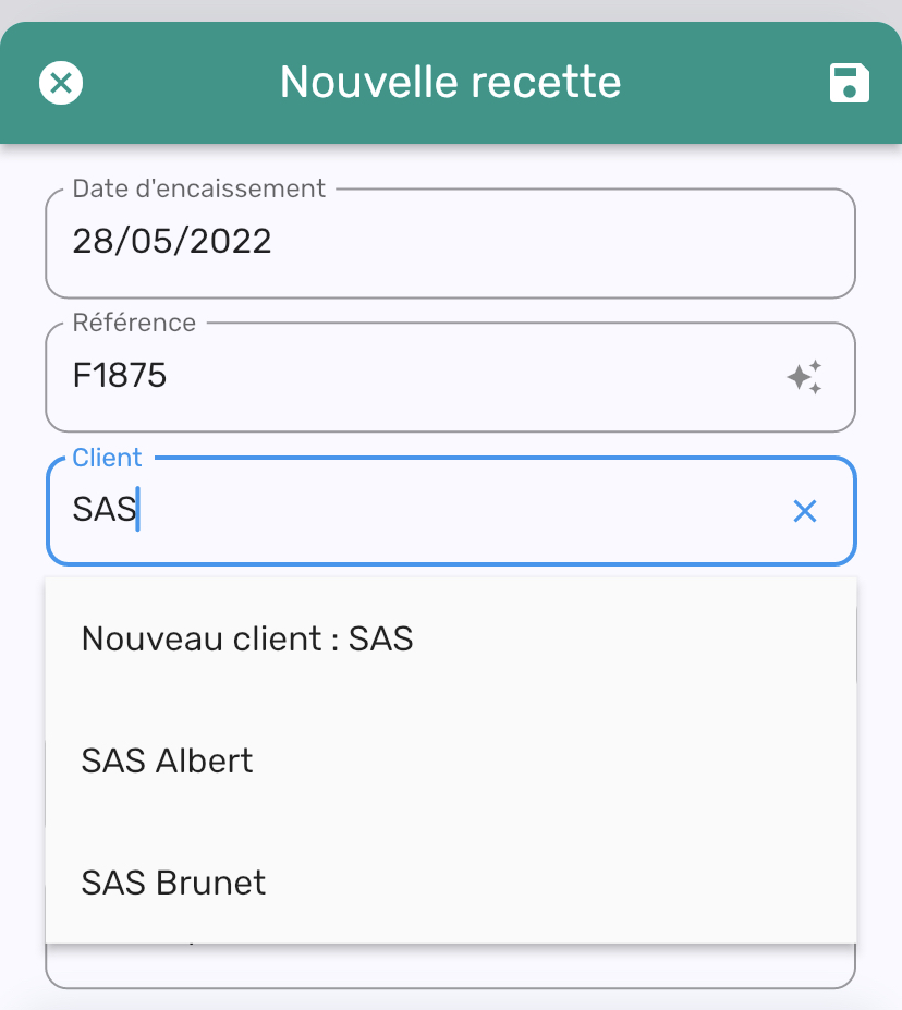 Nom du client