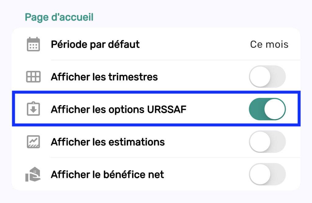 Options URSSAF